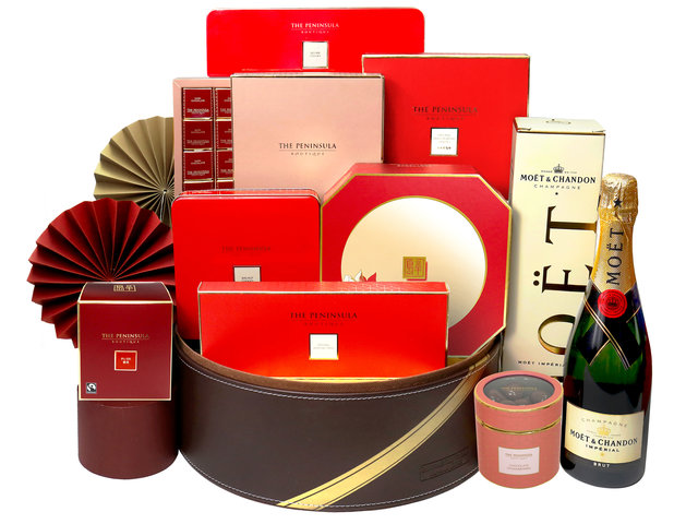 Mid-Autumn Gift Hamper - Mid Autumn Peninsula Moon Cake And Food With Luxury Gift Hamper FH140 - L3125596 Photo