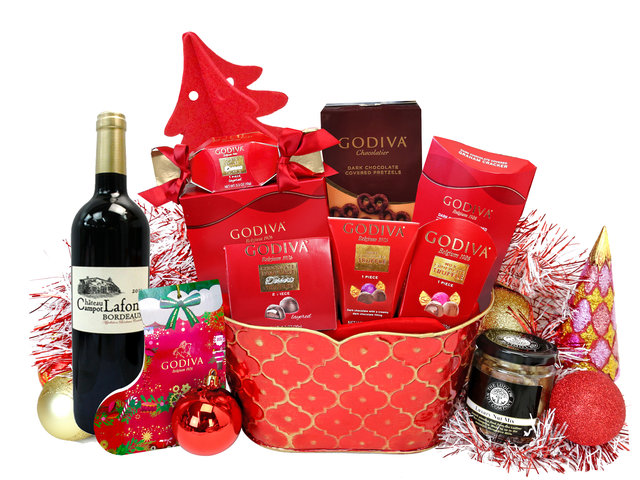 Wine n Food Hamper - Christmas Godiva Special Gift Hamper X25 - XH1122A5 Photo