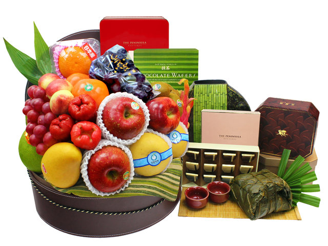 Wine n Food Hamper - Dragon Boat Festival HK Peninsula Rice Dumpling Fruit Hamper Y20 - L3122539 Photo